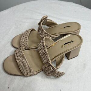 J.Crew $128 Braided Buckle Strap Mules Size 6 BW887